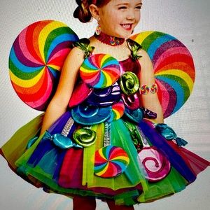 Wishcraft Chasing Fireflies Candy Fairy Costume Sz 8